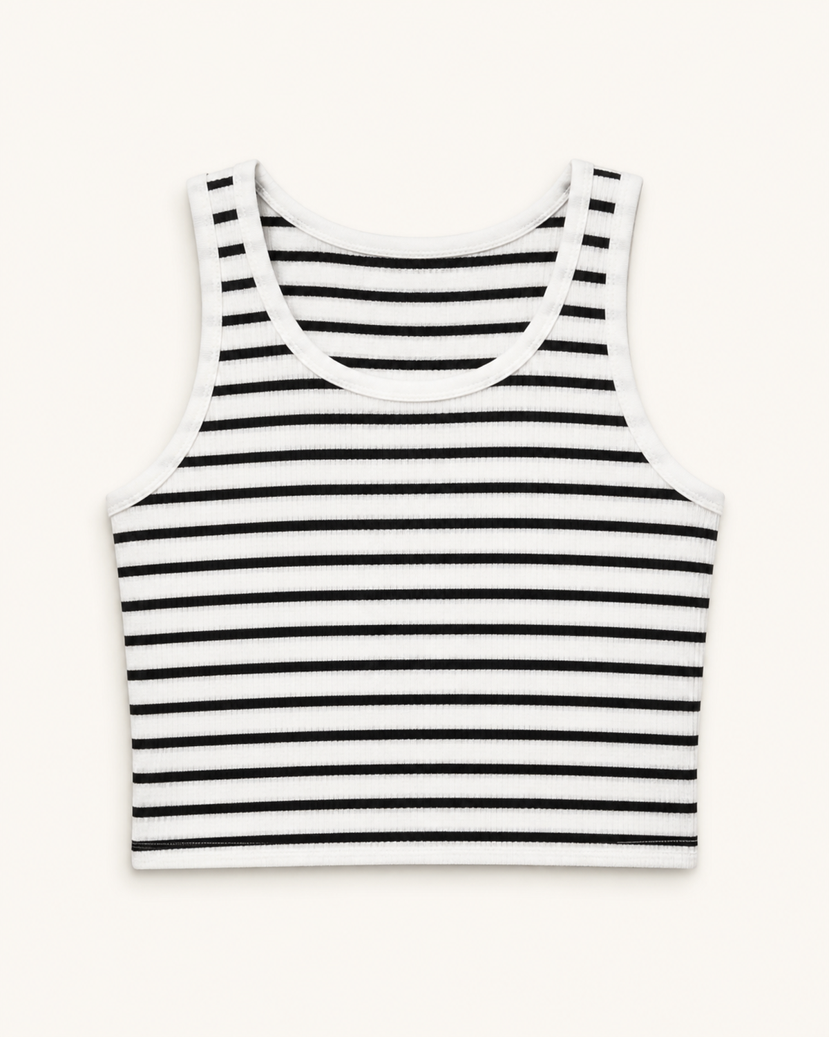Frankie Striped Racerback Crop Tank