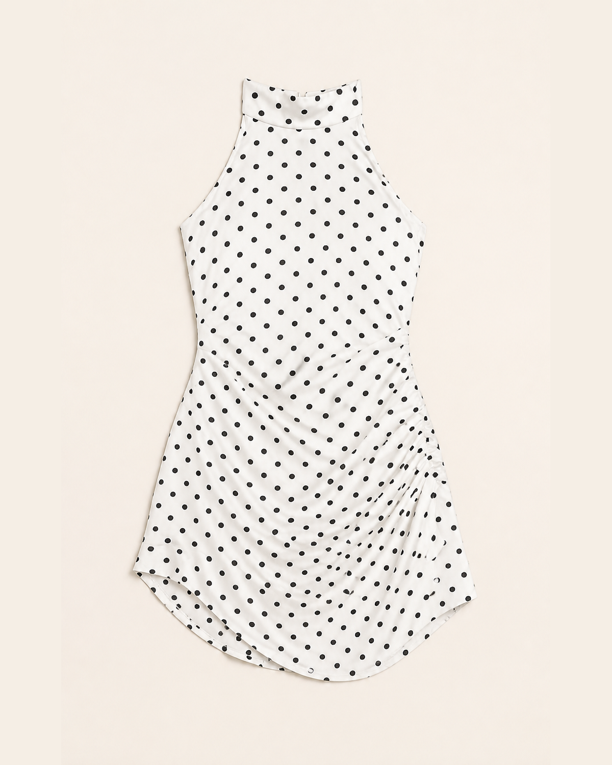 Sienna Polka Dot Halter Mini Dress