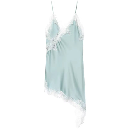 Backless Lace Midi Slip Dress