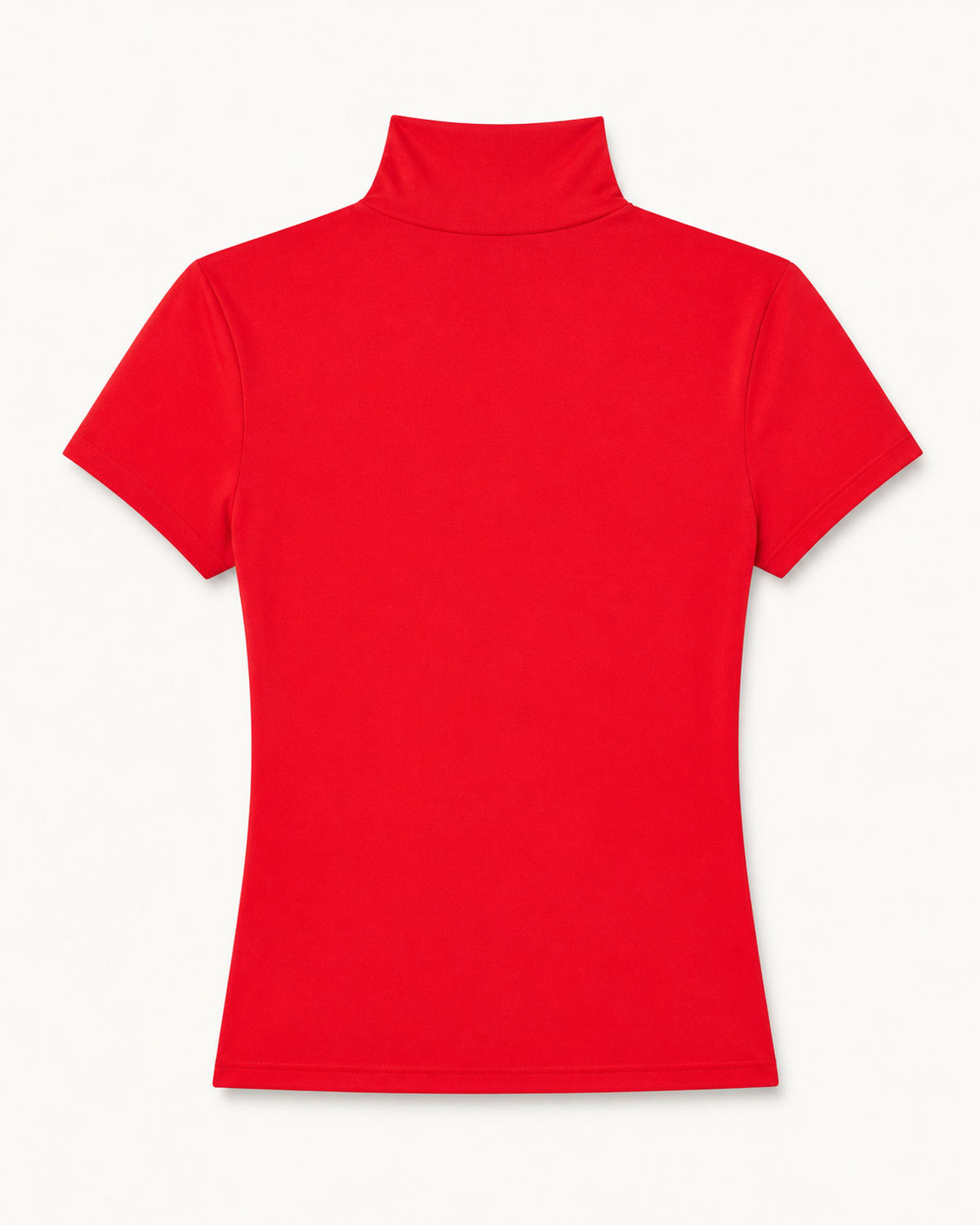 Lena Mock-Neck Short-Sleeve Top