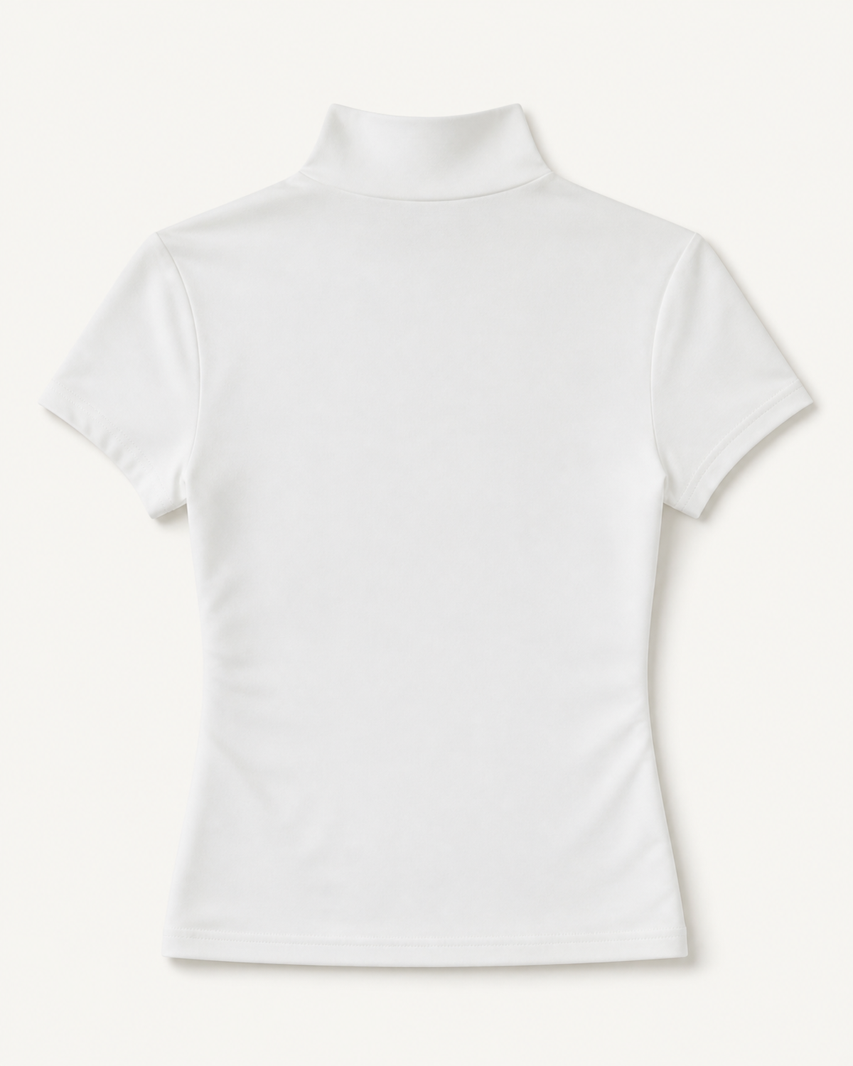 Lena Mock-Neck Short-Sleeve Top