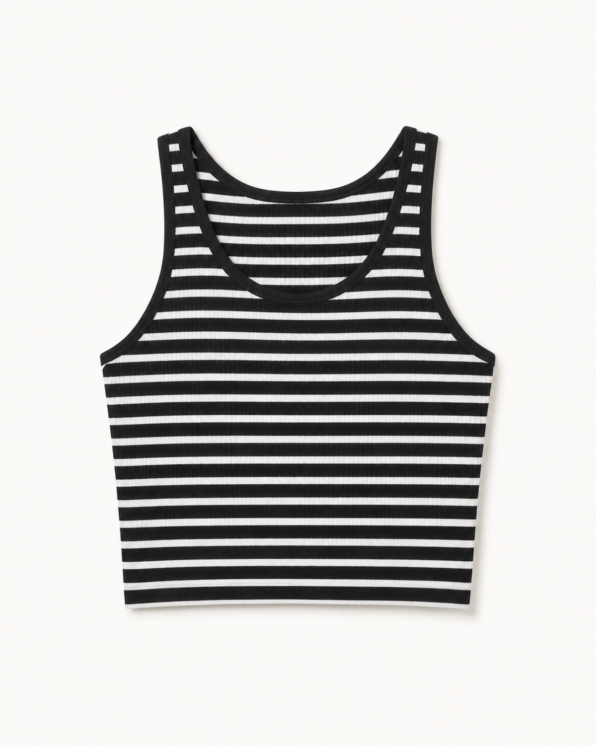 Frankie Striped Racerback Crop Tank